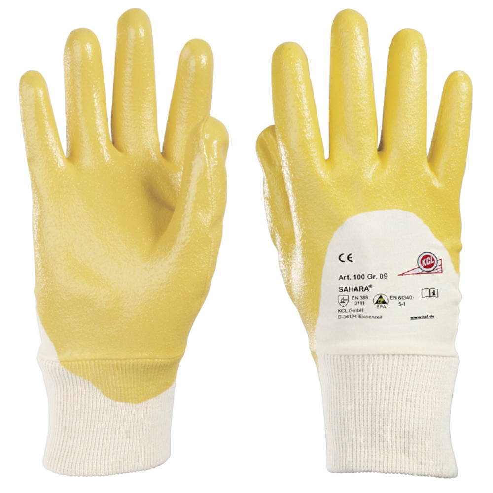 KCL Sahara 100 Safety gloves with nitrile coating size 7-10