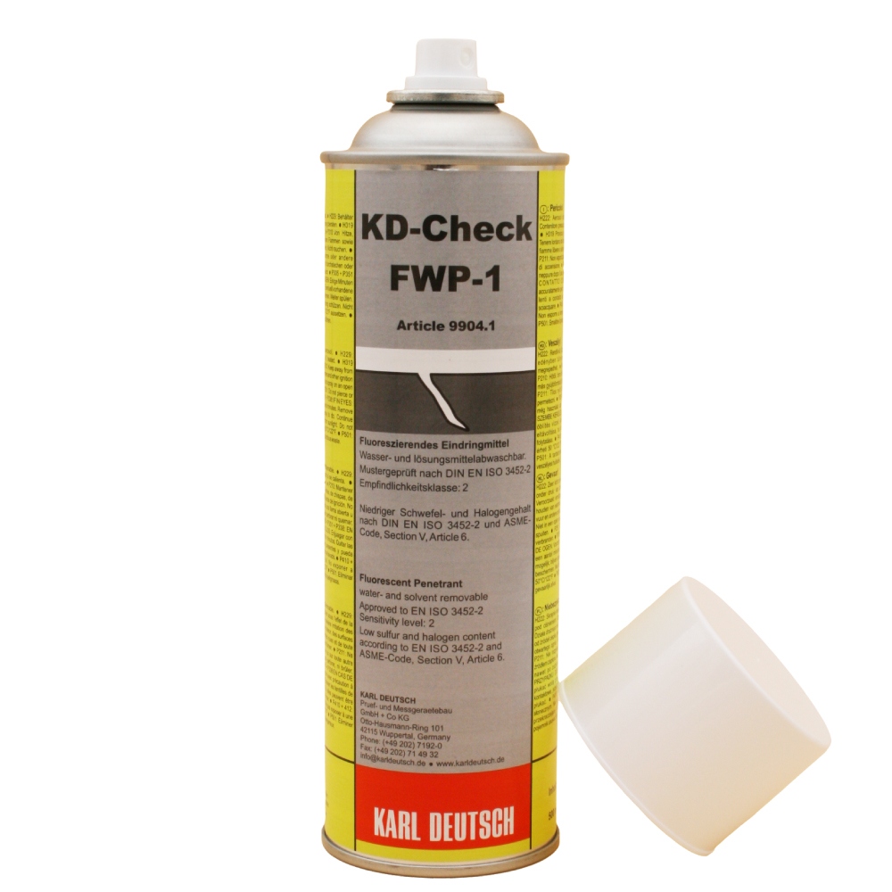 KD-Check FWP-1 Fluorescent Penetrant for finest cracks 500ml spray