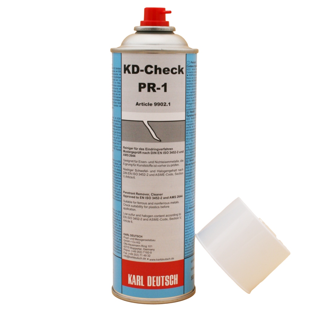 KD-CHECK PR-1 Cleaner for crack detection ISO 3452-2 500ml Spray