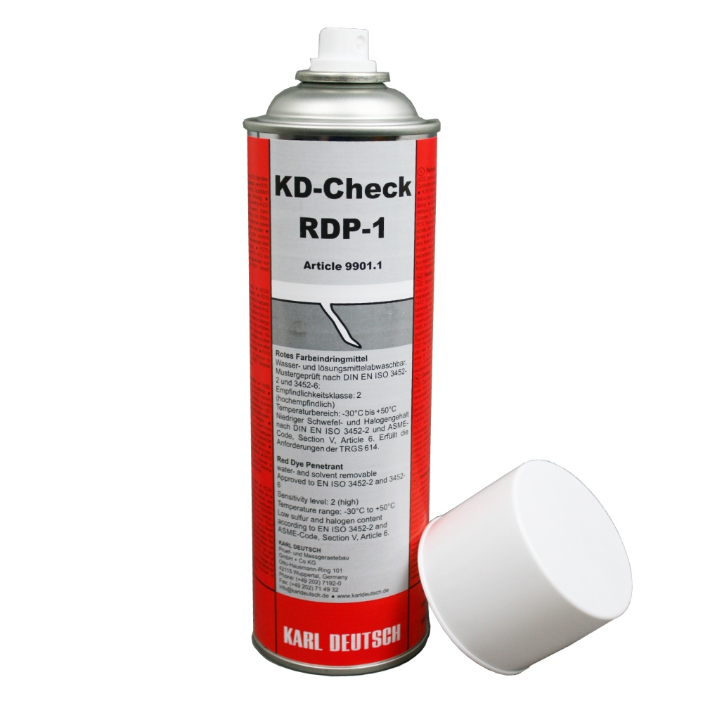 KD-CHECK RDP-1 Red dye penetrant for crack detection 500ml spray