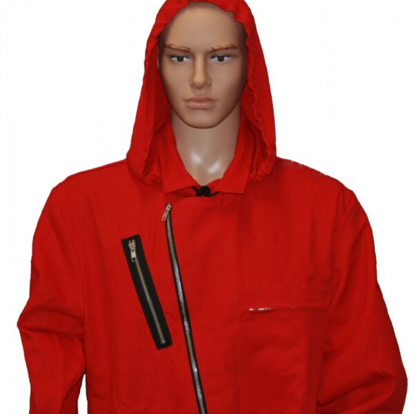 Kids red costume suit with hood Money Heist 100% cotton