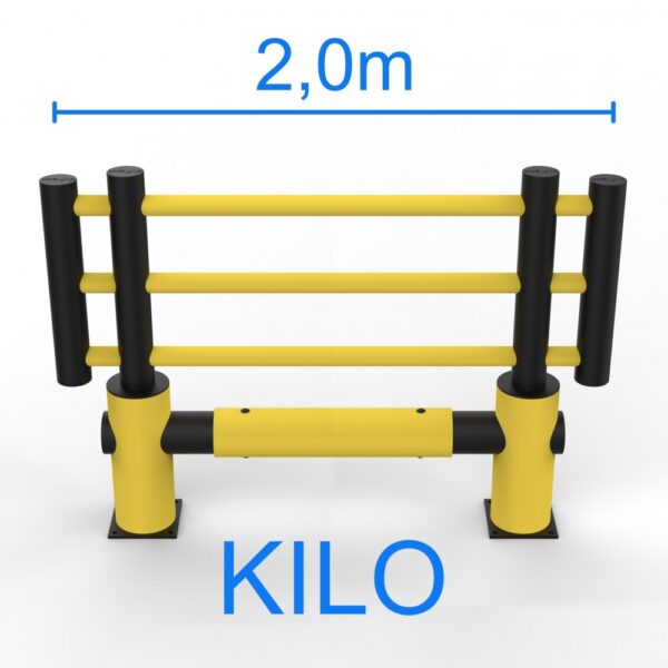 D-Flexx Kilo DFKI FU3 Machine protective fencing in polyurethane 2,0m