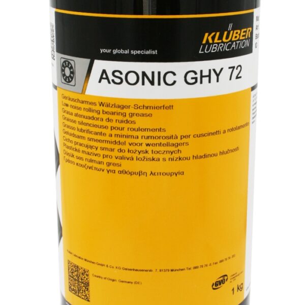 Klüber ASONIC GHY 72 Synthetic lubricating grease for long-term 1kg