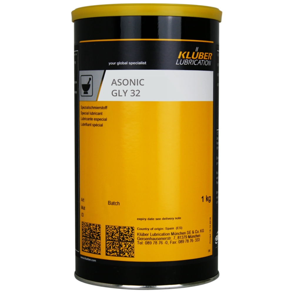 Klüber ASONIC GLY 32 Low-temperature lubricating grease 1kg can
