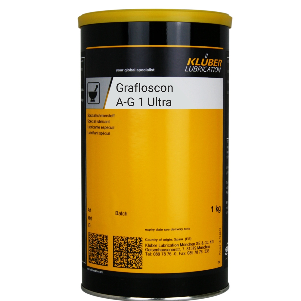 Klüber Grafloscon A-G 1 Ultra Adhesive lubricant Graphite 1kg can
