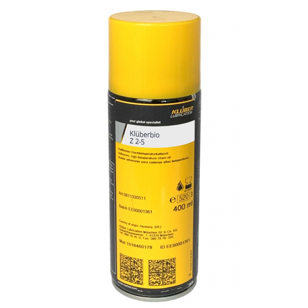 Klüber Klüberbio Z 2-5 eco friendly rust remover spray can 400 ml