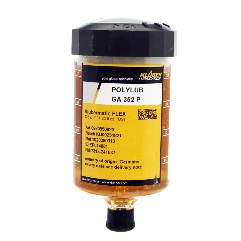 Klüber POLYLUB GA 352 P Adhesive long-term grease 125ccm