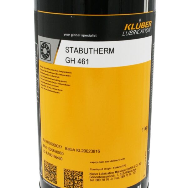 Klüber Stabutherm GH 461 High temperature grease NLGI 1 1kg can