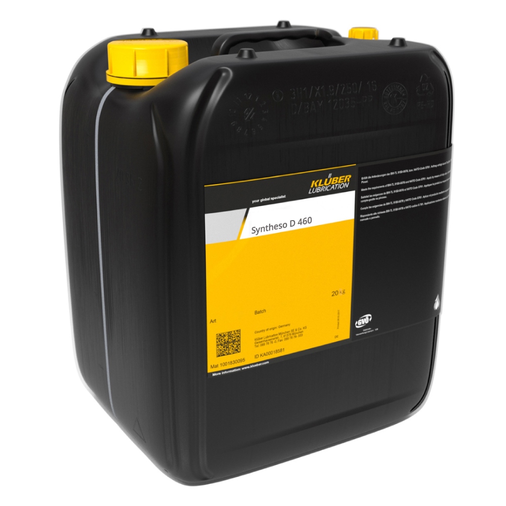 Klüber Syntheso D 460 High-temperature lubricating oil 20kg canister