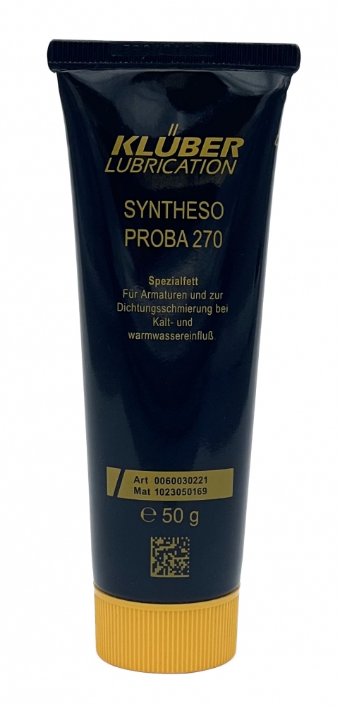 Klüber SYNTHESO PROBA 270 Grease for valves and fittings 50g tube