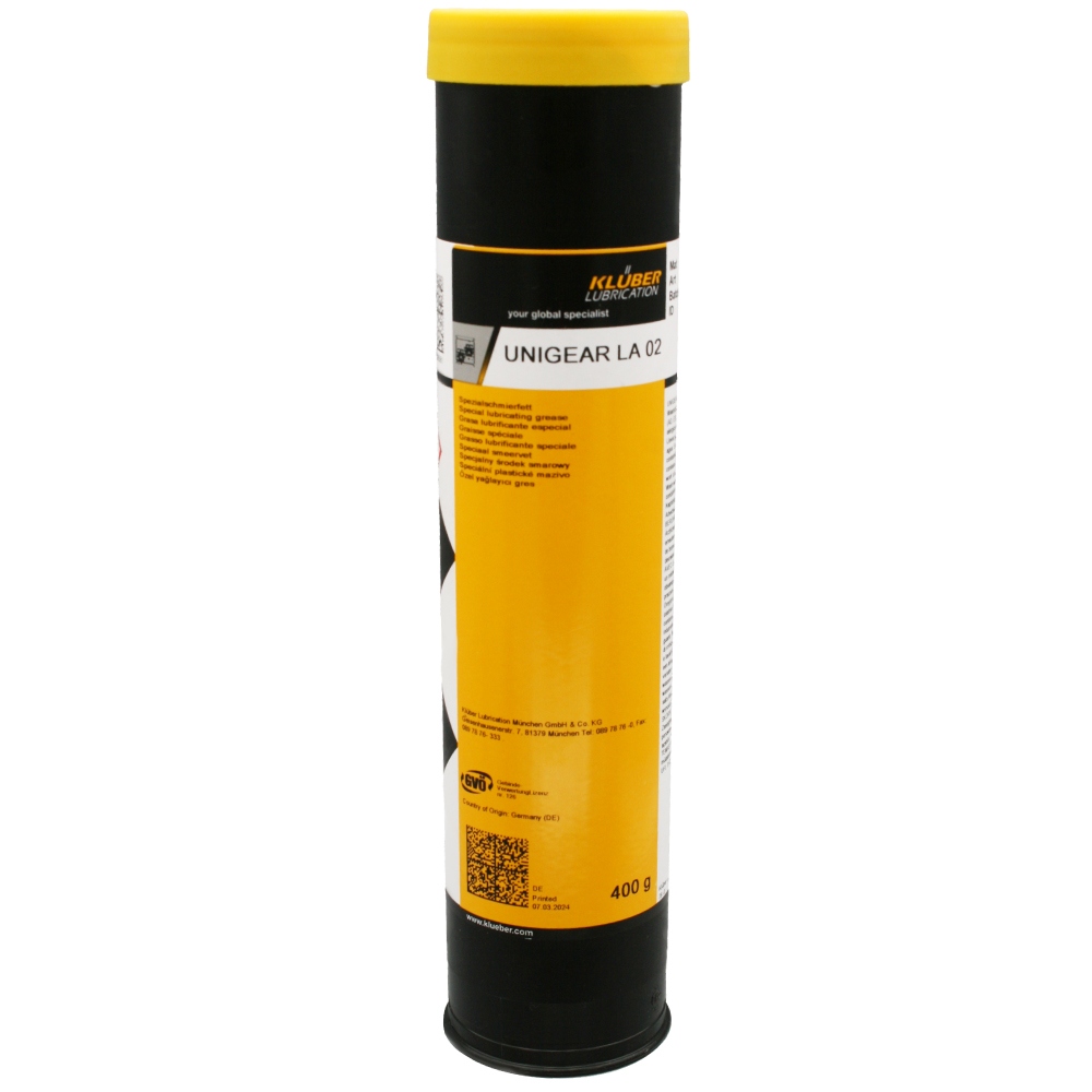 Klüber UNIGEAR LA 02 Gear grease NLGI 2, 400g cartridge