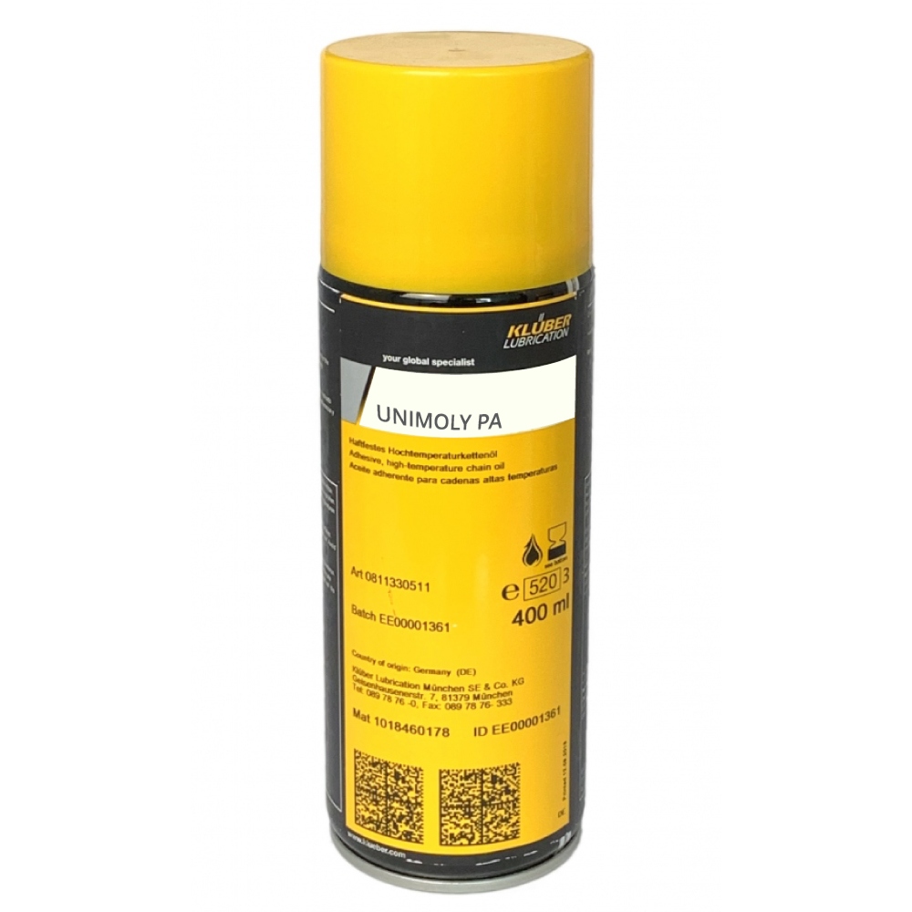 Klüber UNIMOLY PA Molybdenum disulphide spray paste 400ml spray