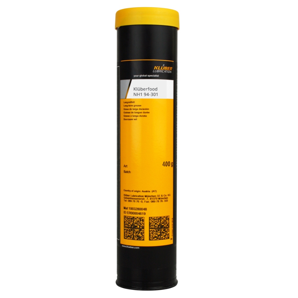 Klüberfood NH1 94-301 Special grease for food industry 400g cartridge