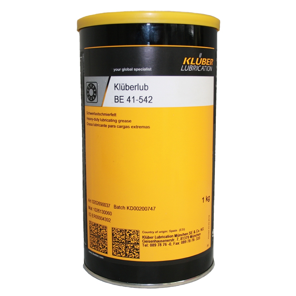 Klüberlub BE 41-542 Heavy duty grease for rolling bearings 1kg can