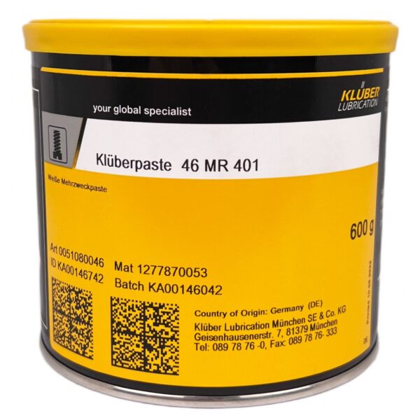 Klüberpaste 46 MR 401 High-pressure lubricating paste 600g tin