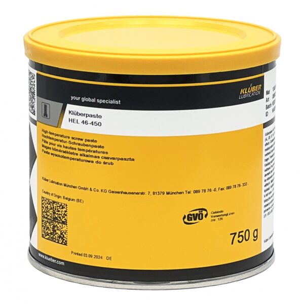 Klüberpaste HEL 46-450 High temperature paste 750g can