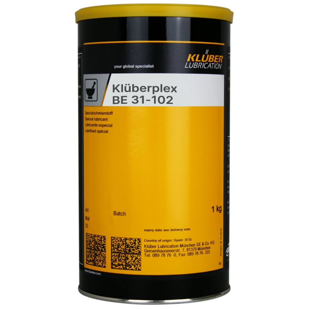 Klüberplex BE 31-102 Grease for extreme requirements 1kg can