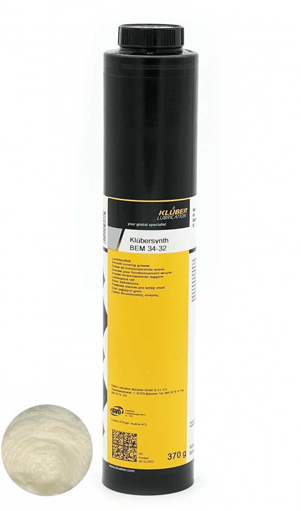 Klübersynth BEM 34-32 Smoothrunning grease for linear guides 370g Lube