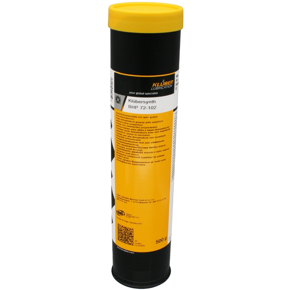 Klübersynth BHP 72-102 High temperature grease 500g cartridge