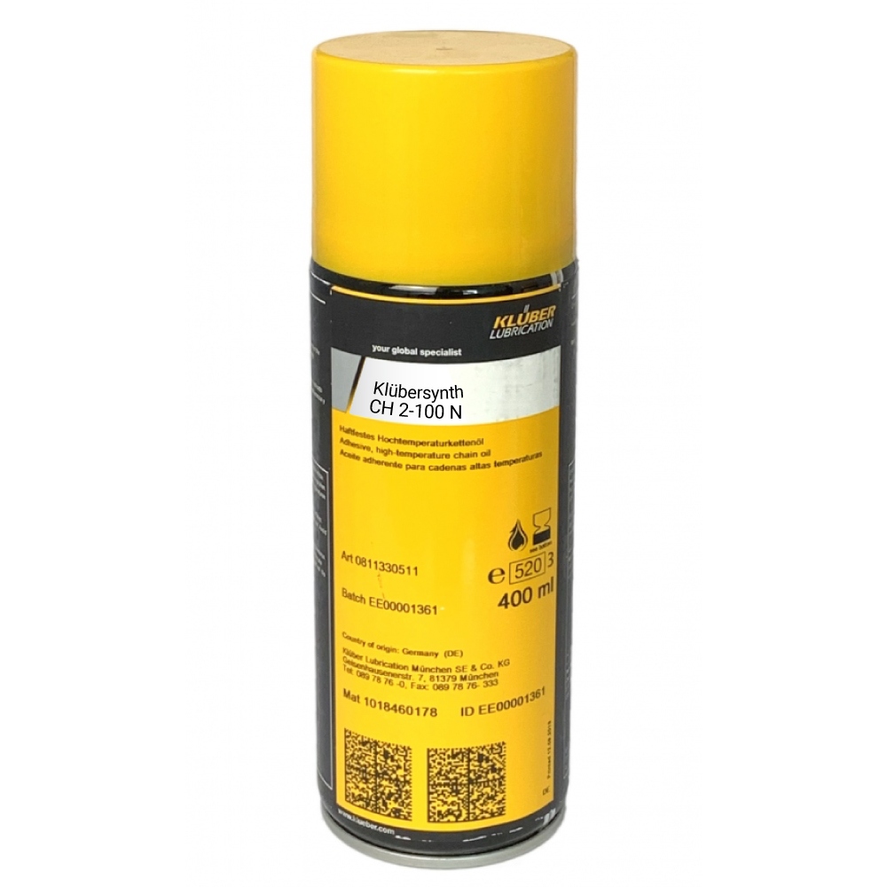 Klübersynth CH 2-100 N High-temperature chain oil 400ml spray can