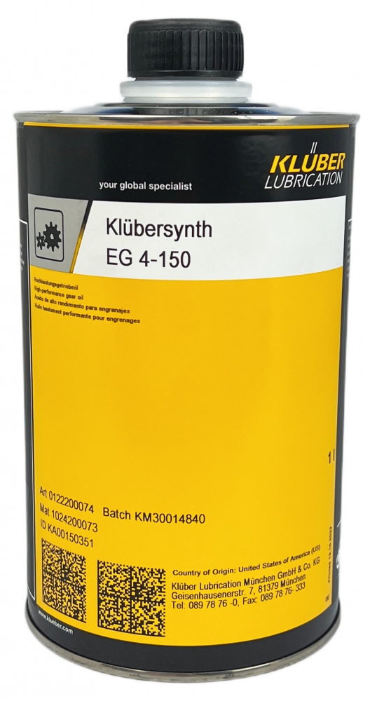 Klübersynth EG 4-150 Synthetic high-performance gear oil 1 Litre
