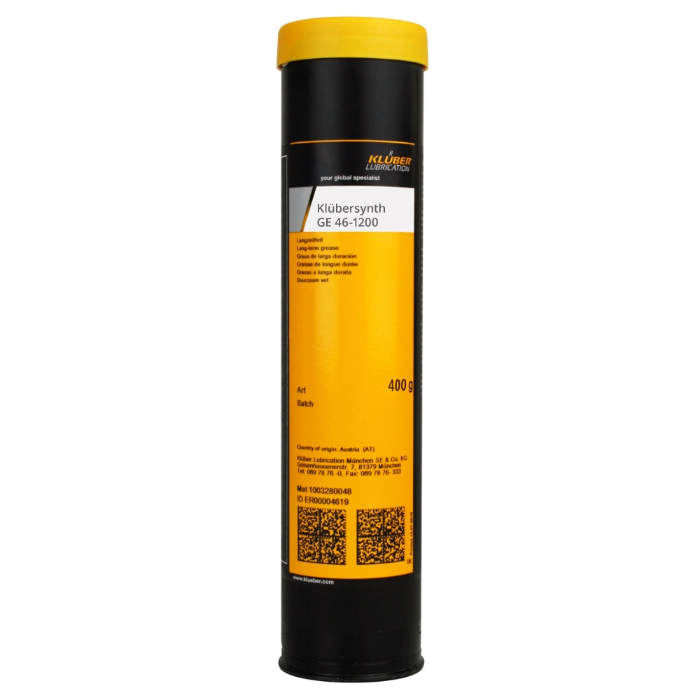 Klübersynth GE 46-1200 Synthetic long-term fluid grease 400g cartridge