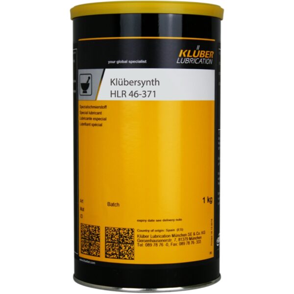 Klübersynth HLR 46-371 Assembly grease for elastomer/metal slides 1kg