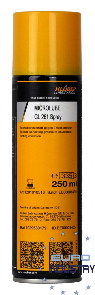 Klüber MICROLUBE GL 261 Special lubricating grease 250ml spray can