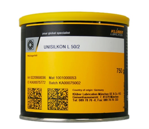 Klüber UNISILKON L 50/2 High-temperature grease 750g tin