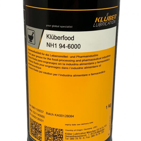 Klüberfood NH1 94-6000 Grease for the food processing industries 1kg