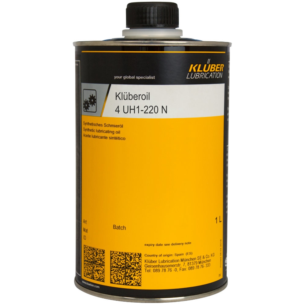 Klüberoil 4 UH1-220 N Synthetic gear and multipurpose oil 1L tin