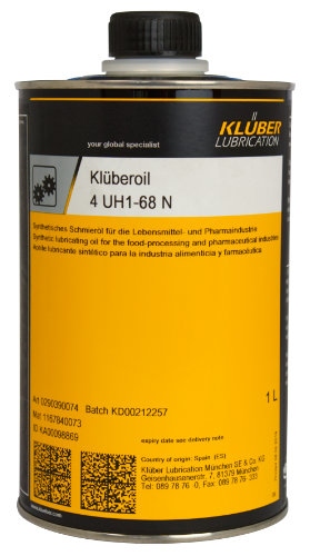 Klüberoil 4 UH1-68 N Synthetic lubricating oils for food industry 1L