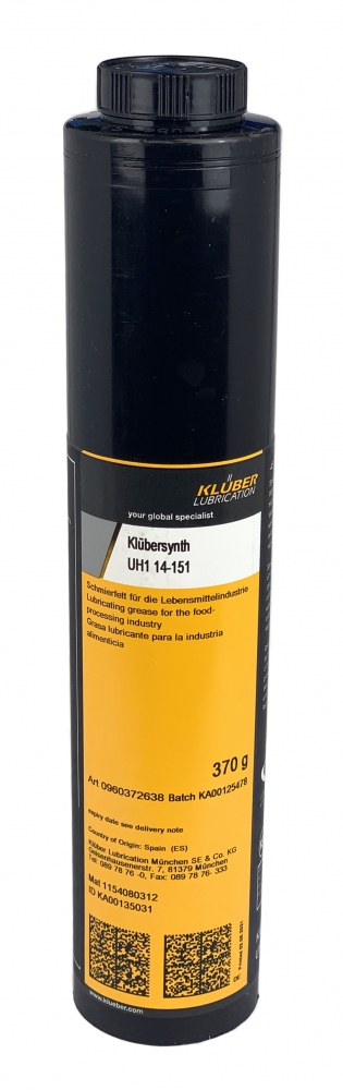 Klübersynth UH1 14-151 NSF H1 Food machinery grease 370g LUBE Shuttle