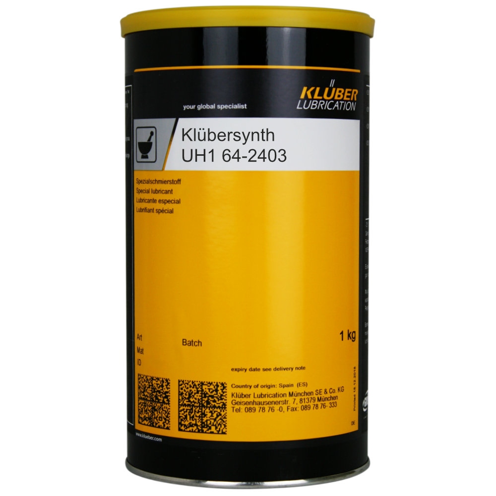 Klübersynth UH1 64-2403 Synthetic sealing grease for food industry 1kg