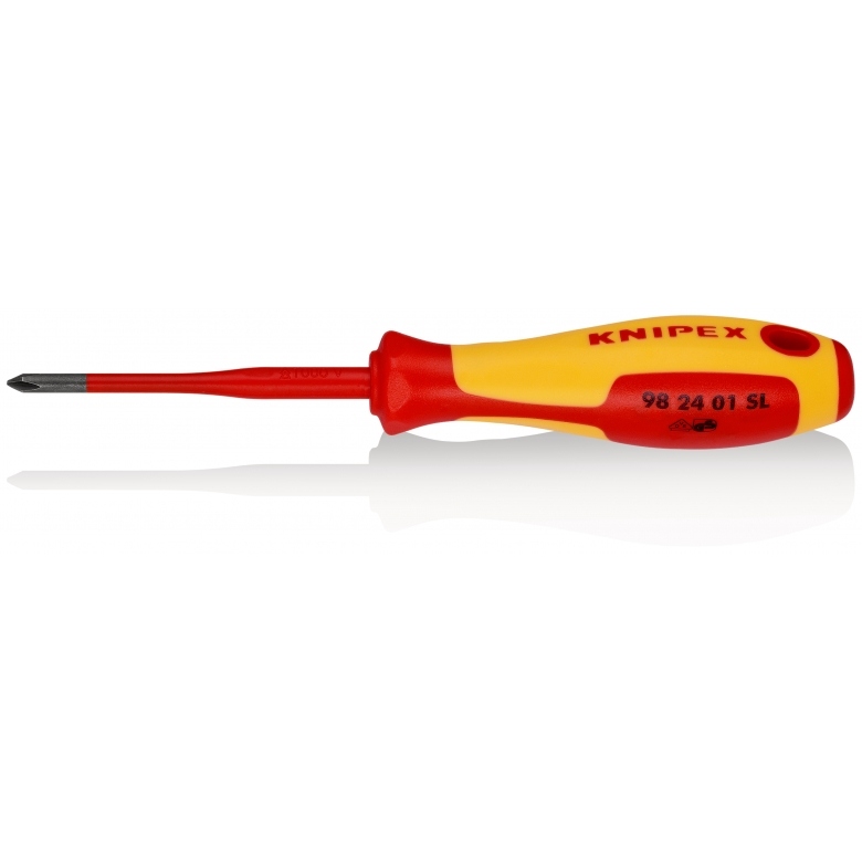 Knipex 982401SL Screwdriver (Slim) cross recessed screws Phillips® PH1