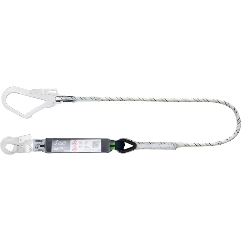 Kratos FA3050315 Energy absorbing kernmantle rope lanyard 1.5m 6kN