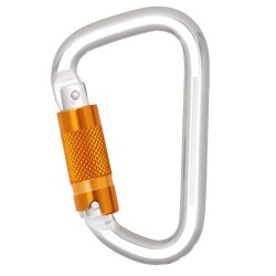 Kratos FA5030222 Aluminium locking karabiner triple action