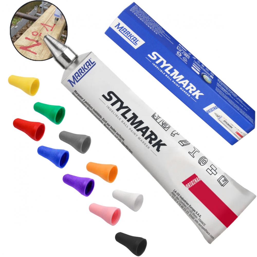 Markal Stylmark® 50 ml resistant ball point metal marker