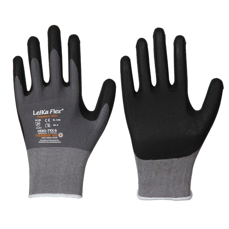 LeikaFlex 1466 Nitrile coated protective gloves 6-12