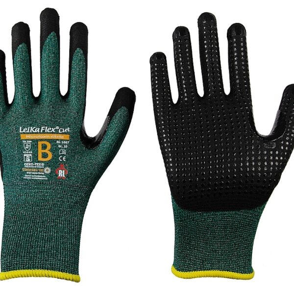 Leikaflex® Cut 1667 knobs nitrile foam Cut Protection Gloves Level 3