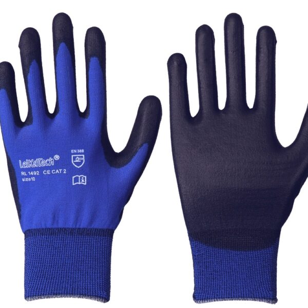 LeikaTech 1492 Ultra-Lite Well-rounded work gloves PU coated, 18G