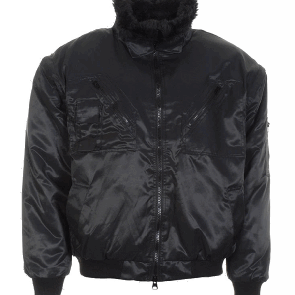 LeiKaTex 480420 4-in-1 Winter pilot jacket black S-XXXL