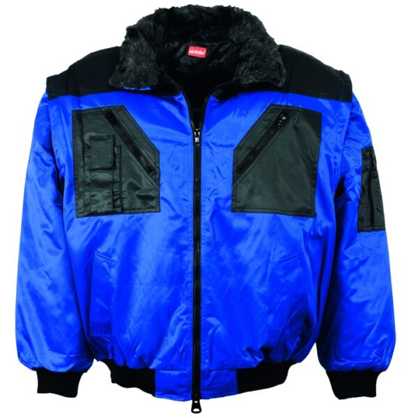 Convertable bomber jacket 4-in-1 blue/black S-3XL, LeiKaTex 480440