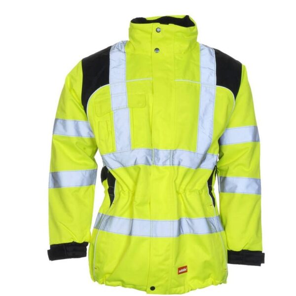 LeiKaTex 480930 High visibility parka EN 20471 + 343 neon yellow/black