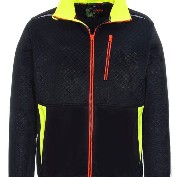 Leikatex 490110 BLACK LINE Fleece Jacket black