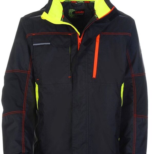 Leikatex 490130 BLACK LINE Modern winter jacket black S-4XL