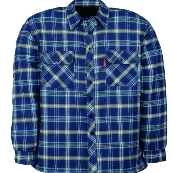 LeiKaTex 490410 Finnmark Thermo shirt Blue/white checkered