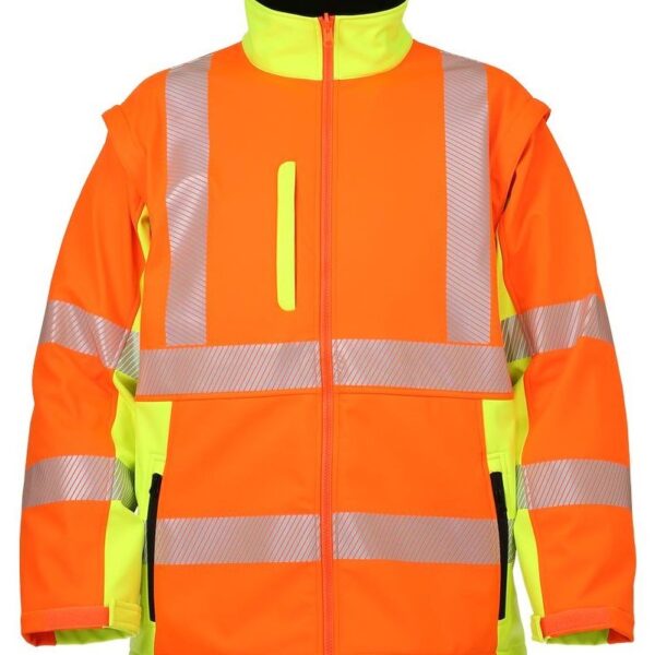 LeiKaTex 490730 2 in 1 Softshell-high visibility jacket superlight