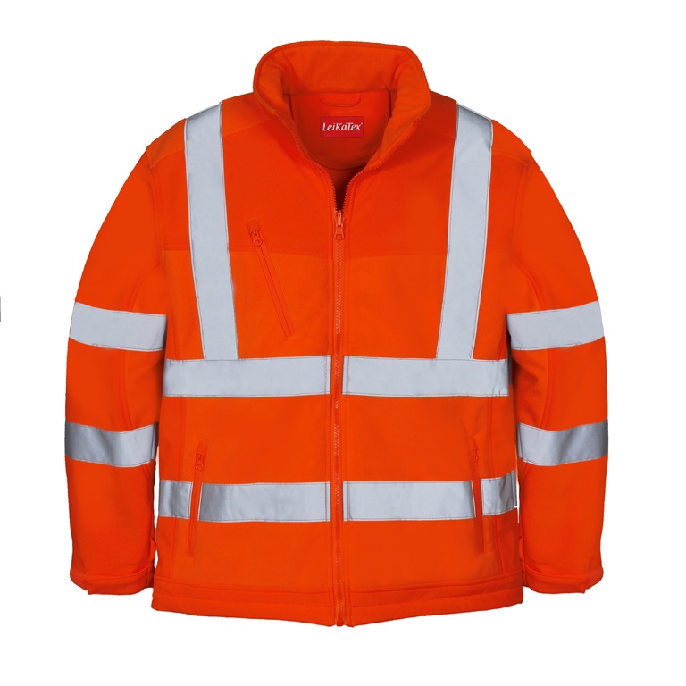 Leikatex 490960 High visibility fleece jacket orange