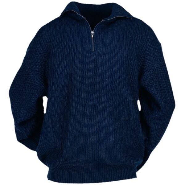 Leikatex 597210 Half-Zip workwear pullover, navy